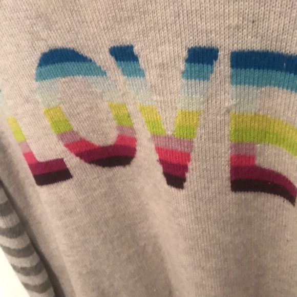 Vintage Gap Love multi coloured 3 tone Pride soft sweater SZ Med - Picture 3 of 6
